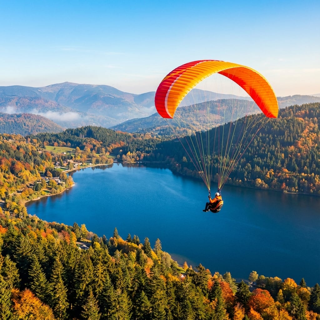 Parapente Gérardmer : Vol au-dessus des Vosges et du Lac