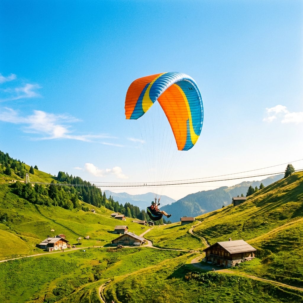 Parapente Morzine : Portes du Soleil Vue du Ciel